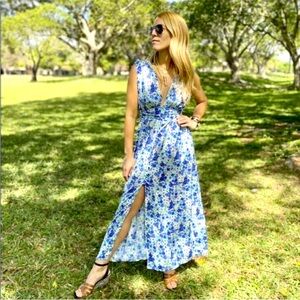 Zara Printed Floral Midi Dress